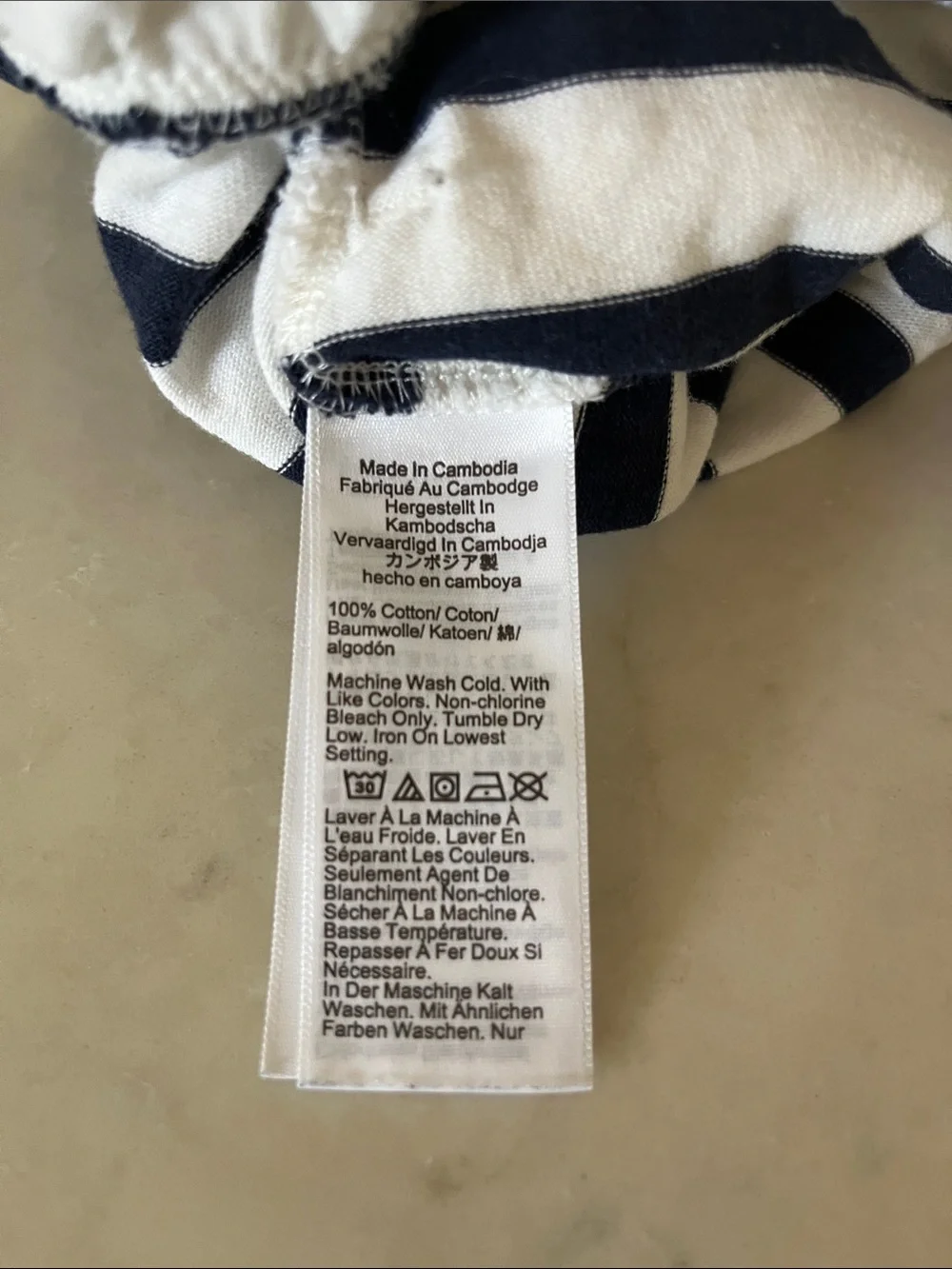 Striped navy blue & White Women’s Lounge Shorts